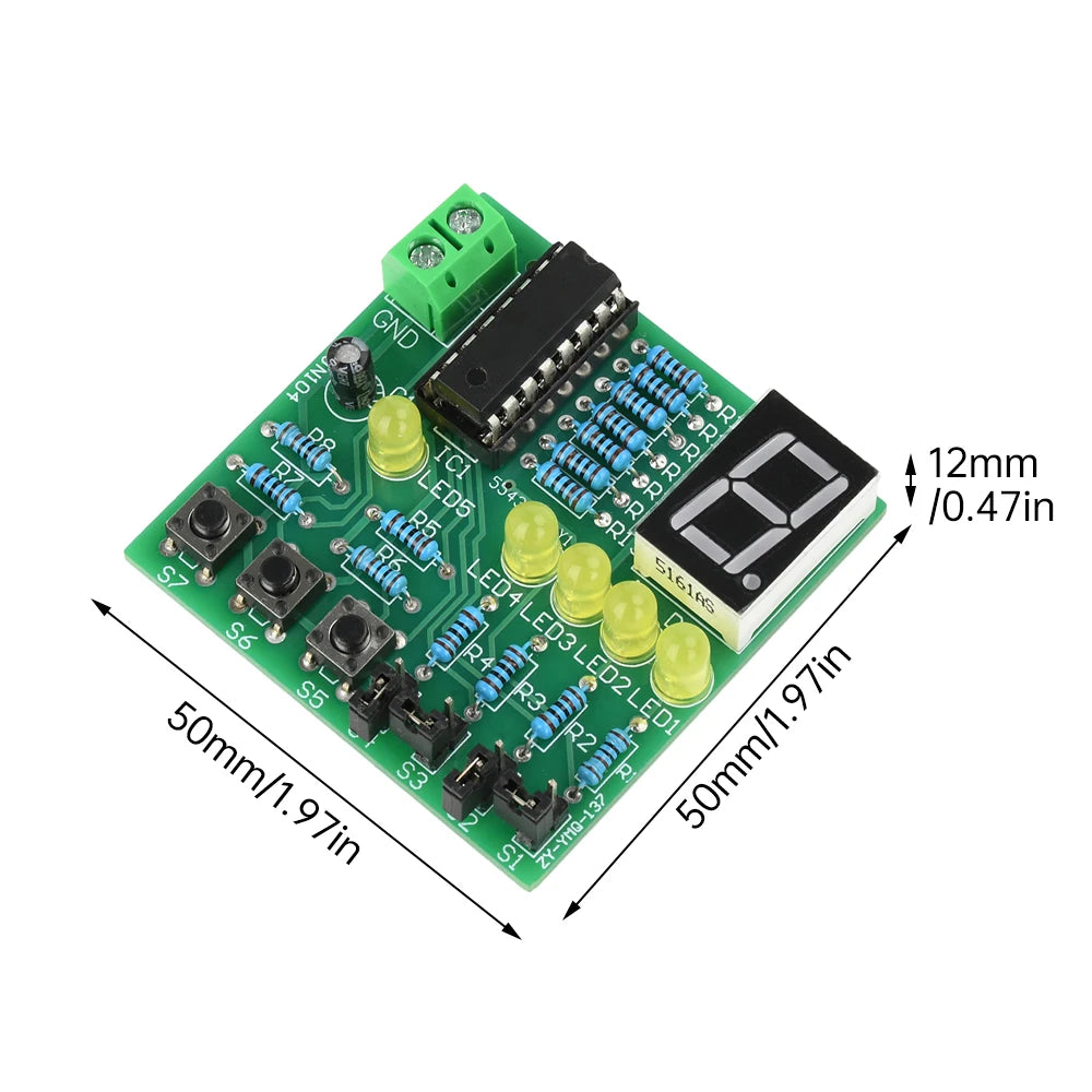 DC 5V DIY Electronics Training Kit Decoding Display for Manufacturing Experiment And Welding Teaching Parts
