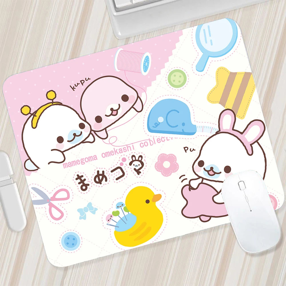 Japanese Cute Mamegoma Small Mouse Pad Gaming Mousepad PC Gamer Mouse Mat XXL Computer Pad Keyboard Mat Desk Pad Laptop Mausepad