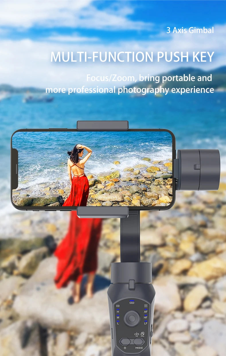 F10 Pro handheld 3-axis Mobile gimbal handy stabilizer for cell phone holder real-time tracking stabilizzatore smartphone Selfie