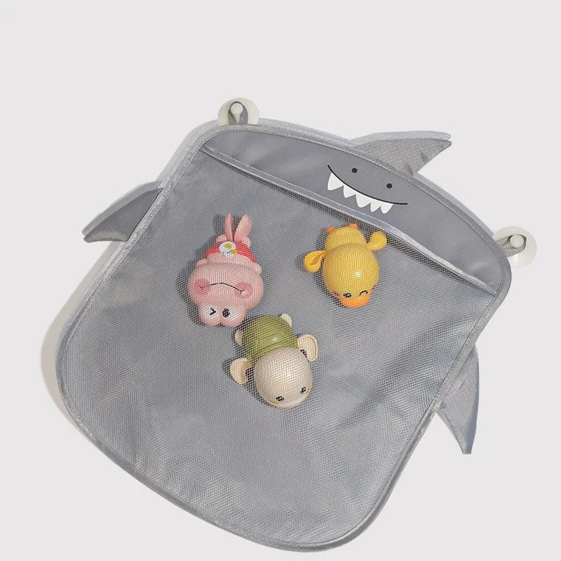 Baby Bath Toys Organizer Quick Dry Toddlers Mesh Net Bag for Bathroom Toy Storage Cartoon Shape Sand Beach Toys Storage Holder