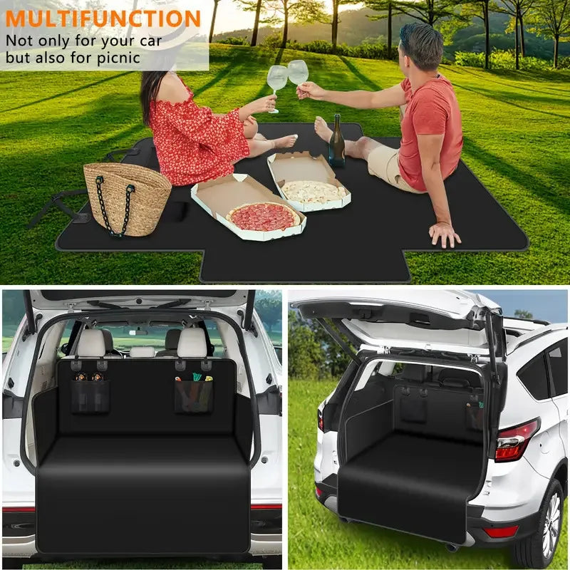 Waterproof Dog Car Seat Cover Trunk Case Dog Car Transporter Travel Mat Pad Dog Carriers Hammock For Small Medium Large Dogs