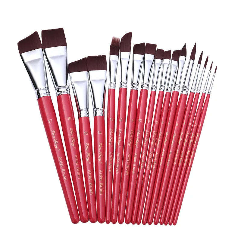 High Quality Face Body Paint Brushes Sky Blue Artist Watercolor Painting Makeup Brush Set For Kids