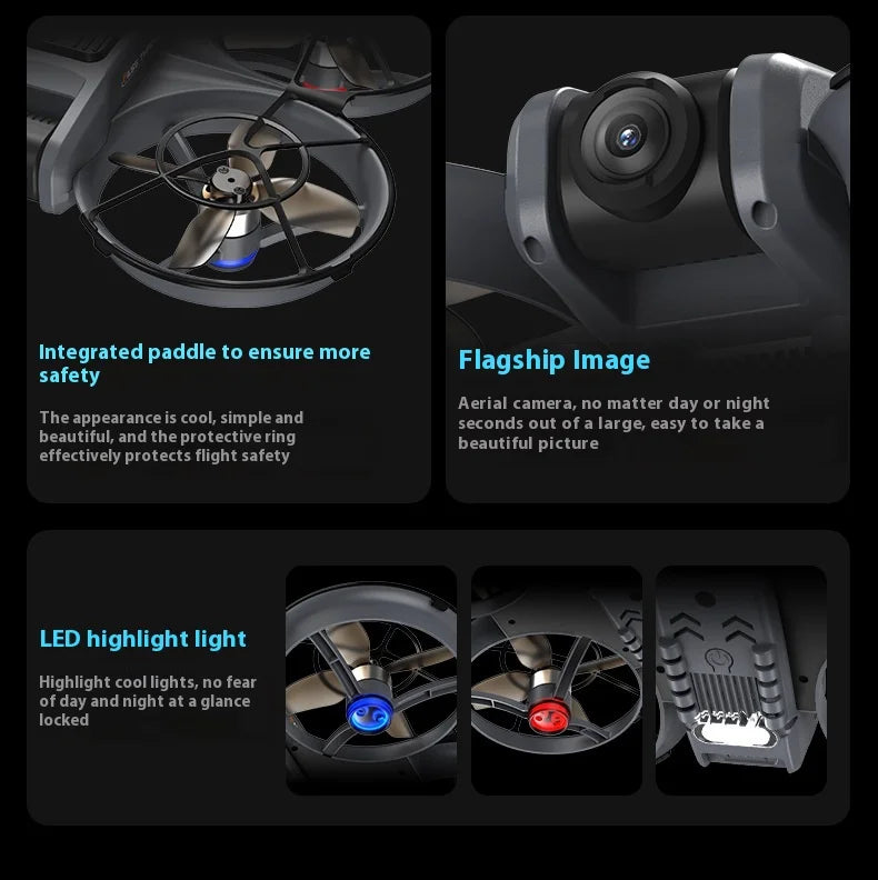 VR Professional Mini Drone for Kids with HD Camera Brushless Motor Optical Flow Positioning Remote Control Toy Quadcopter