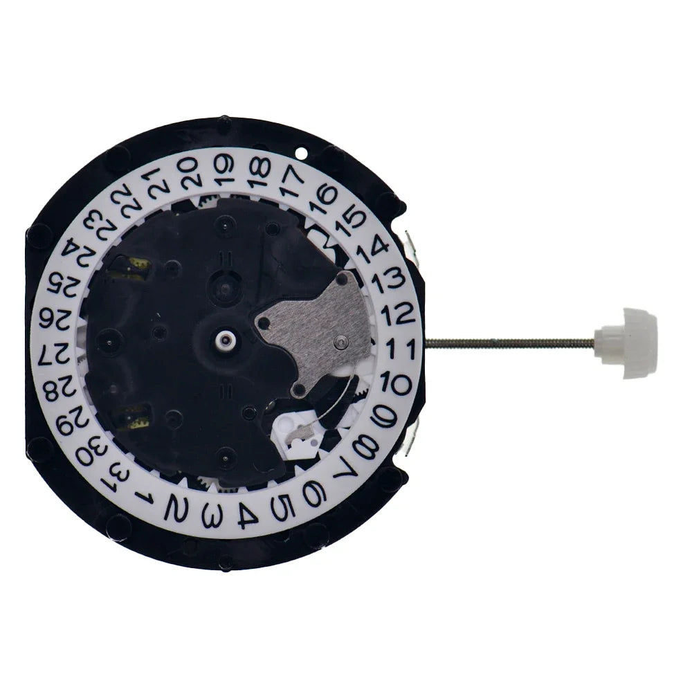 PE903 Quartz Movement Sunon PE90 Movement Watch Repair Parts Three Hands with 3 Eyes Date Small Chronograph Second Minute 24Hour