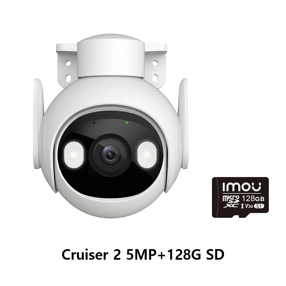 IMOU Cruiser 2 3/5MP Outdoor PTZ WiFi Camera IP66 Weatherproof Camera Two Way Talk Colorful Night Vision Human Vehicle Detection