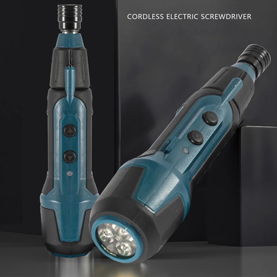 SHENHAOXU Cordless Electric Screwdriver Rechargeable Battery Operated ScrewDriver Drill Tool Set LED Bidirectional Switch Repair