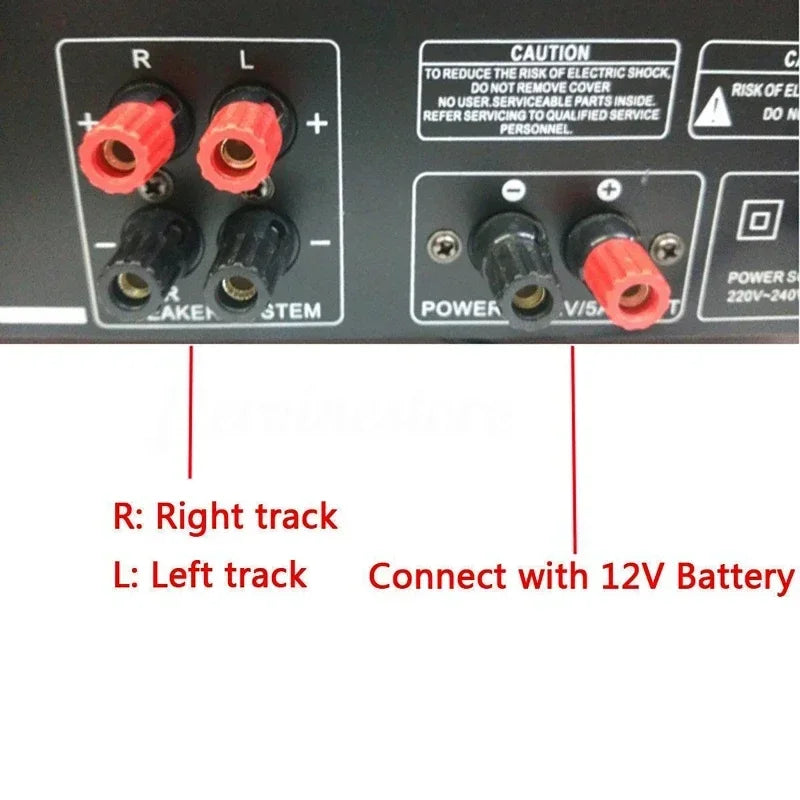 2000W bluetooth Audio Power Amplifier HiFi Amp Speaker 12V AV Amp Speaker Remote Control For Car Home Square Dancing 2.0 Channel