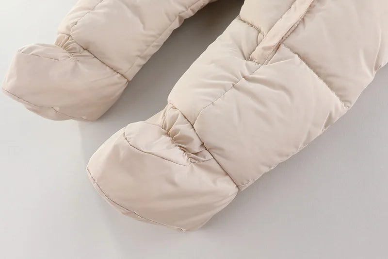 Baby ClothesChildren Clothing Boys and Girls Jumpsuits with Fleece and Cotton Jacket Outdoor Hugging Winter Cotton Clothe