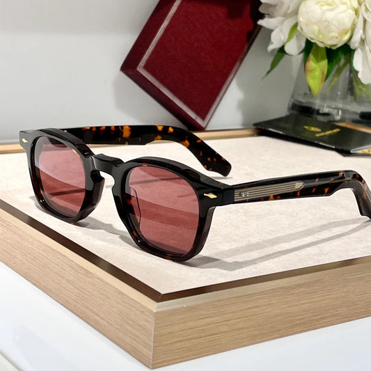 JMM Thick Acetate Women Sunglasses For Men Square Vintage Retro Outdoor Eyewear Shades For Sun For Travel ZEPHIRIN