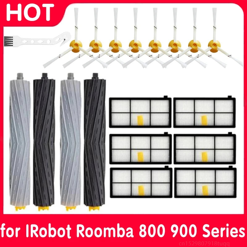 For iRobot Roomba Parts Kit Series 800 860 865 866 870 871 880 885 886 890 900 960 966 980 Main Side Brush Hepa Filter Dust Bag