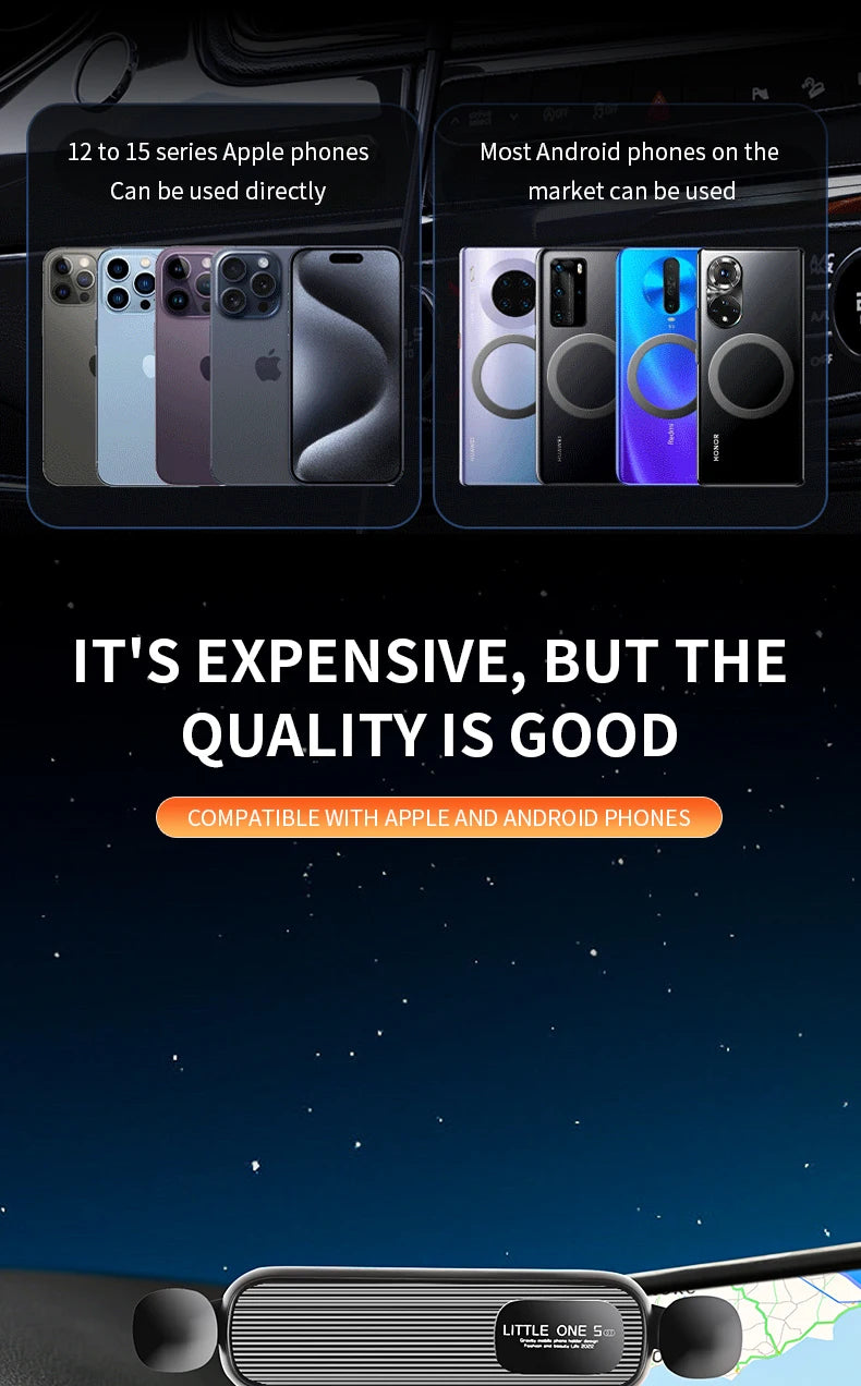 For Honda e:NP2 2024 Screen Panel Fixed Base Car Phone Holder Wireless Charging Bracket Gravity Stand Car Accessories