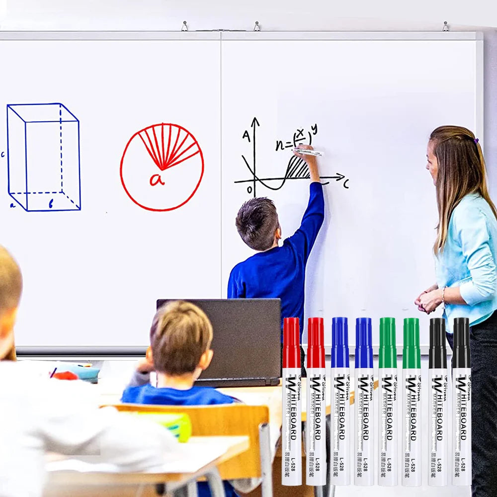 1/20pcs Erasable Whiteboard Marker Pen Blackboard Marker Teaching Chalk for Glass Ceramics Office School Art Marker Stationery