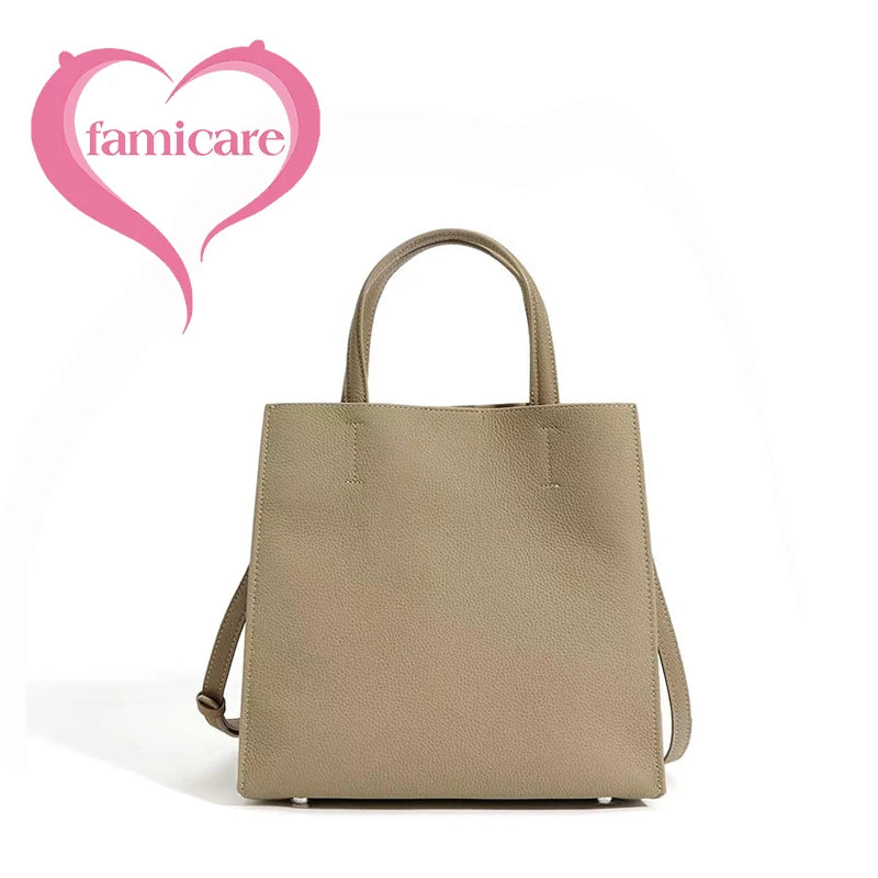2024 New Women's Bag Female Luxury Soft Genuine Leather Handbag Lady Fashion Daily Casual Shoulder Bag Girls Crossbody Messenger