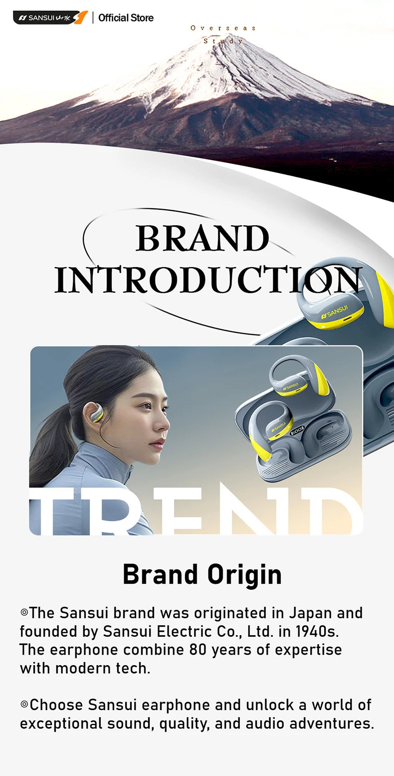 Sansui W42 Sleeping Earphones Wireless Bluetooth TWS Earbuds Invisible in-Ear Bluetooth 5.4 Headsets Physical Noise Reduction