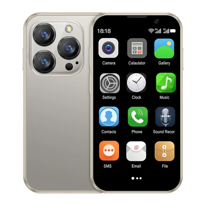 2025 New Mini Android Smartphone 3G WCDMA 2GB RAM 16GB ROM 3.0" Display 5MP Camera Dual SIM Smart Cellphone Play Store WhatsAPP