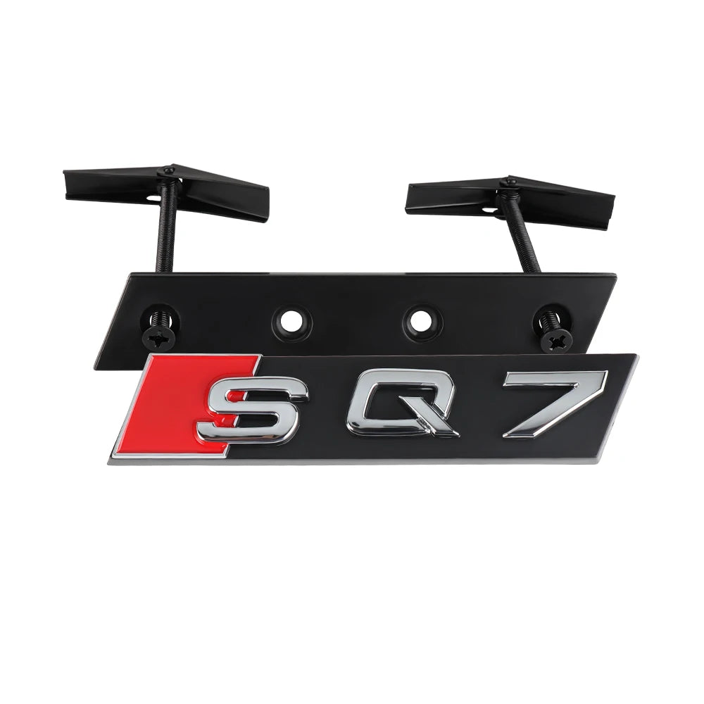 Car Styling Front Grille Emblem Decoration Sticker Auto Modification Accessories For Audi SQ3 SQ4 SQ5 SQ6 SQ7 SQ8 RSQ3 RSQ5 RSQ7