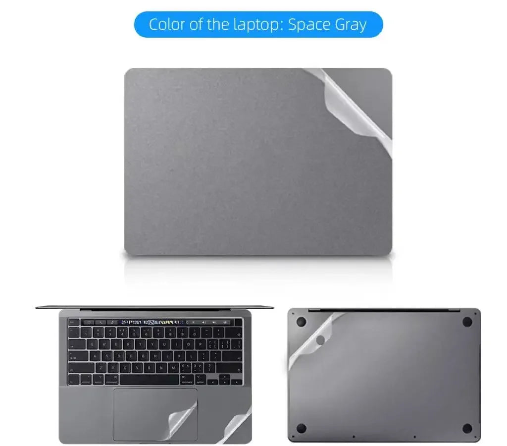 Full Body Matte Clear Sticker Decal for MacBook Pro 14" pro16 M4 M3 M2 M1 air 13.6 air 15 Touchpad + Palm Rest Skin Protective