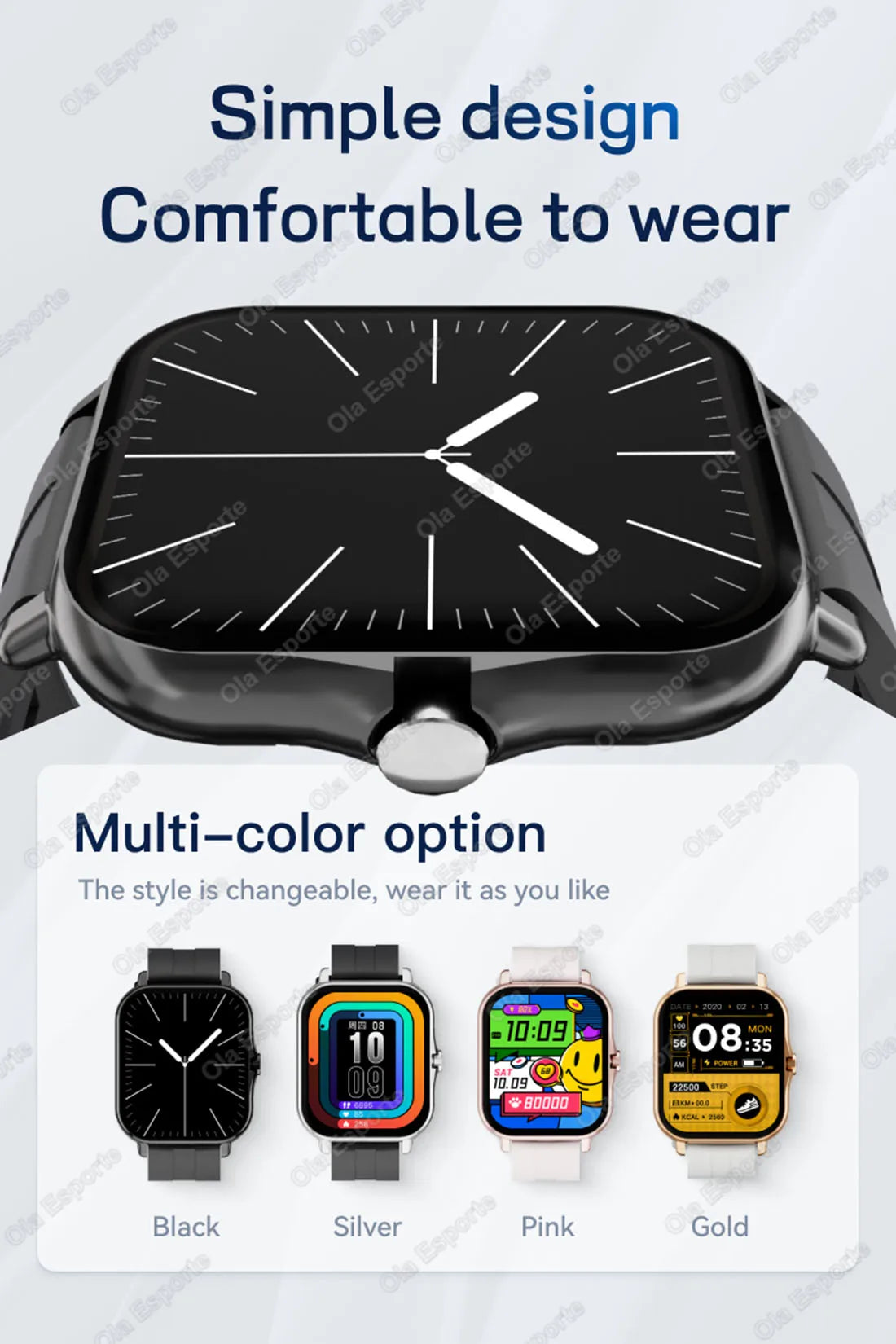 Outdoor Sports Smart Watch Wireless Calling Information Reminder Wallpaper Change Men's and Women's Waterproof Smartwatch 2025