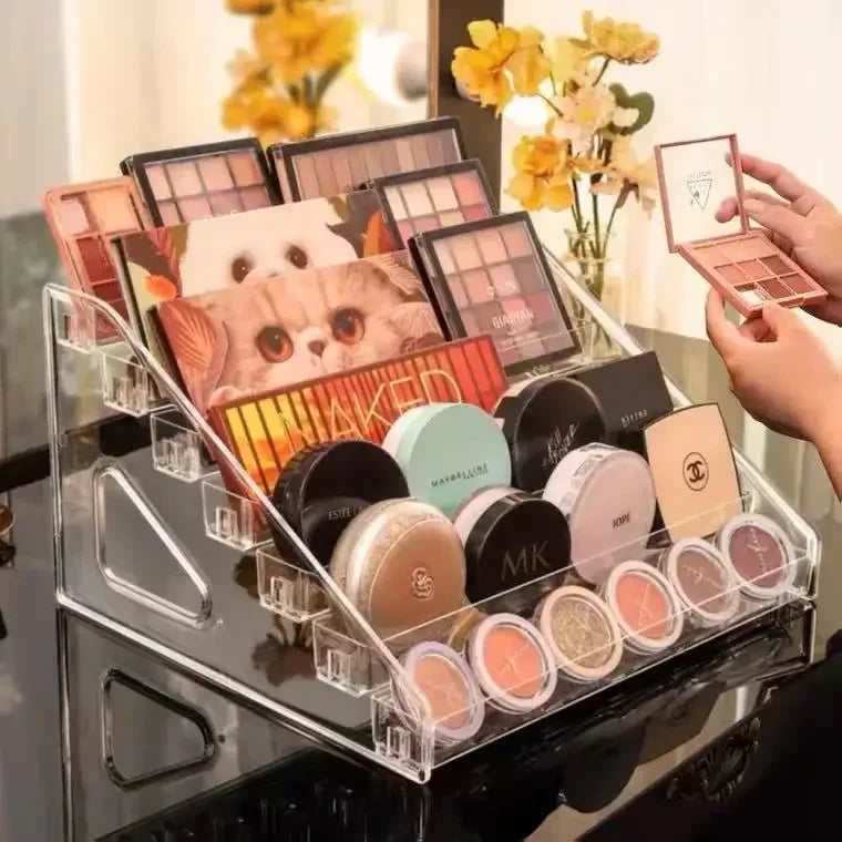 Multi-layer cosmetic storage rack, nail polish display rack, eyeshadow disc storage box,