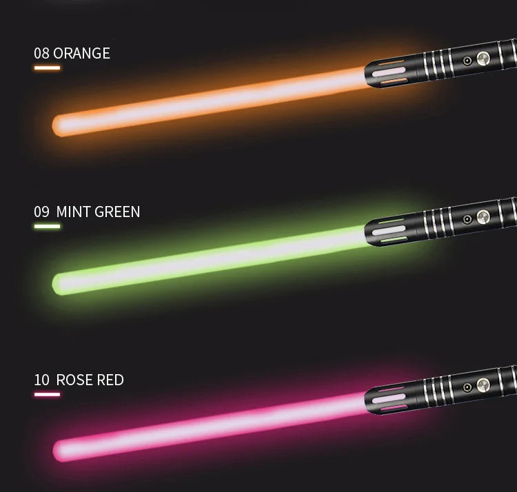 Upgraded Version Gravity Sensing Light Saber 2 In 1 15-color Metal Laser Sword Rechargeable Toy Party Glow Sword,Halloween And C