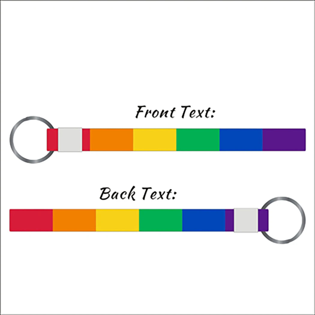 Custom Keychains Personalized Key Rings Llaveros Personalizados Customized for Events, Gifts, Backpacks, Awareness, Business