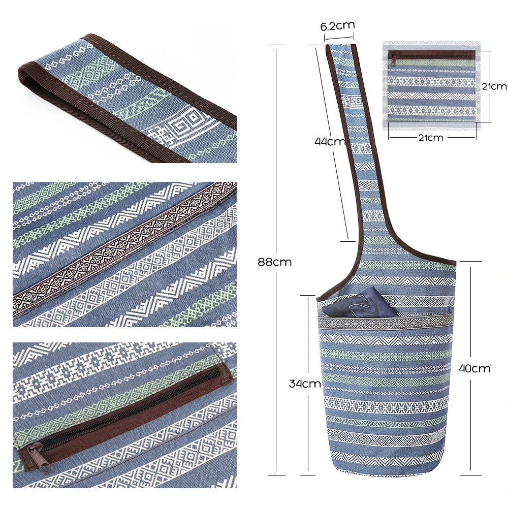 Yoga Mat Bag Women Gym Bag Tote Fitness Sports Large Capacity Travel Shoulder Bag Zipper Storage Bags Winter Ladies Wet Dry Pack