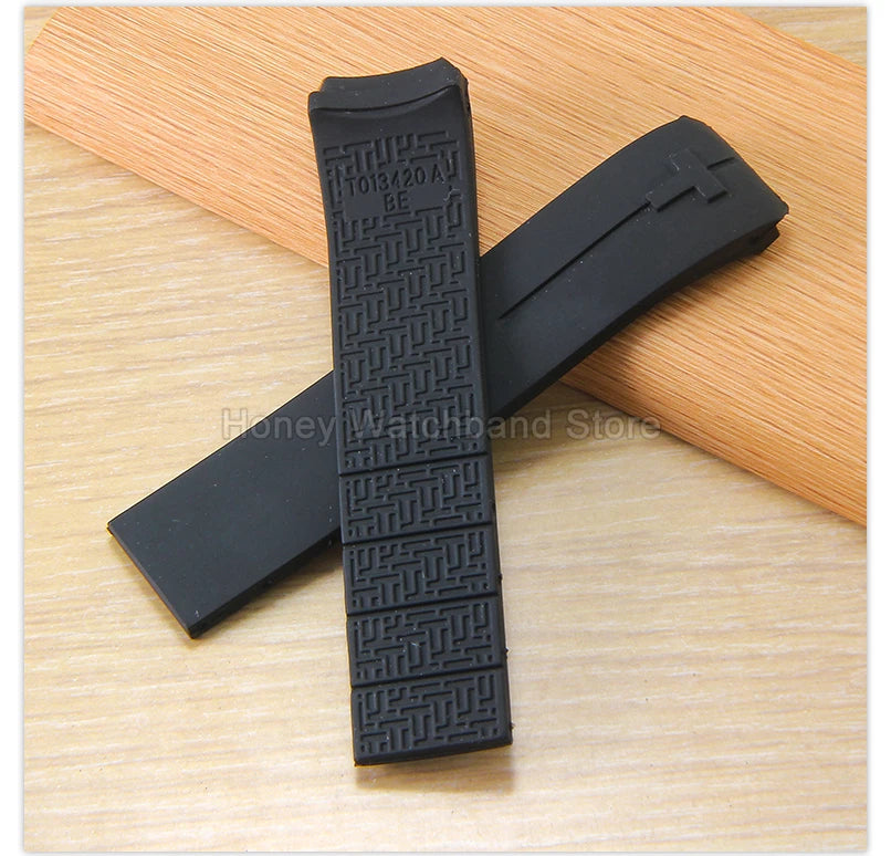 Flexible Comfortable Silicone Bracelet for Tissot T-Touch Blue Orange T013 T047 T121 Watchband Special Interface Sweat Resistant