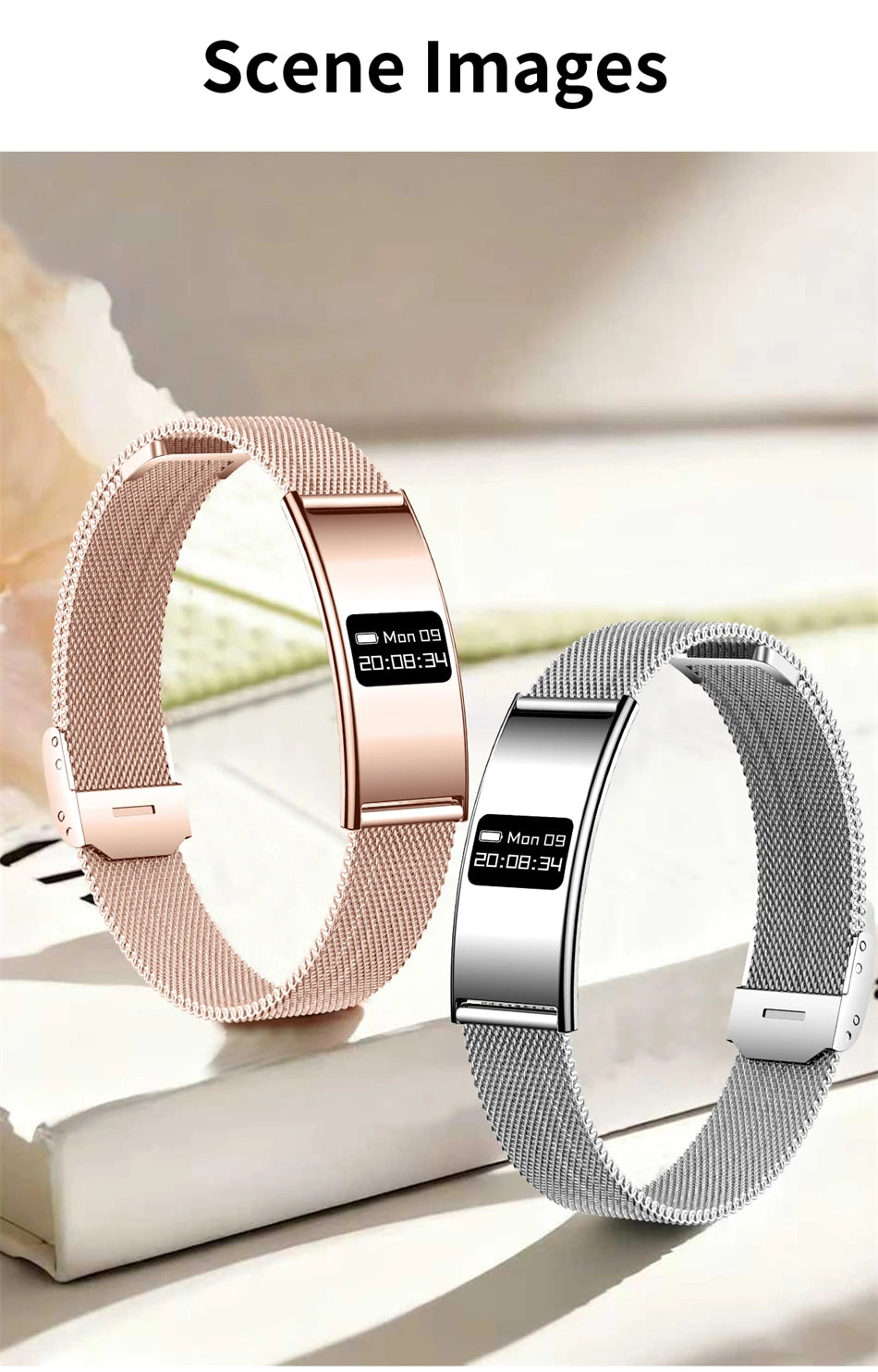 New Smart Bracelet Men Women Health Fitness Tracker Heart Rate HRV Monitor Sport Band Call Reminder Smart Watch for Android iOS