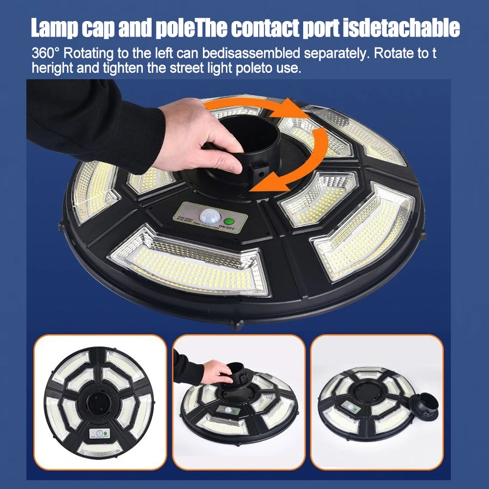 Portable Solar Floor Lights Motion Sensor Solar Garden light Solar Street Lamp Outdoor Emergency Waterproof for Parking Yard