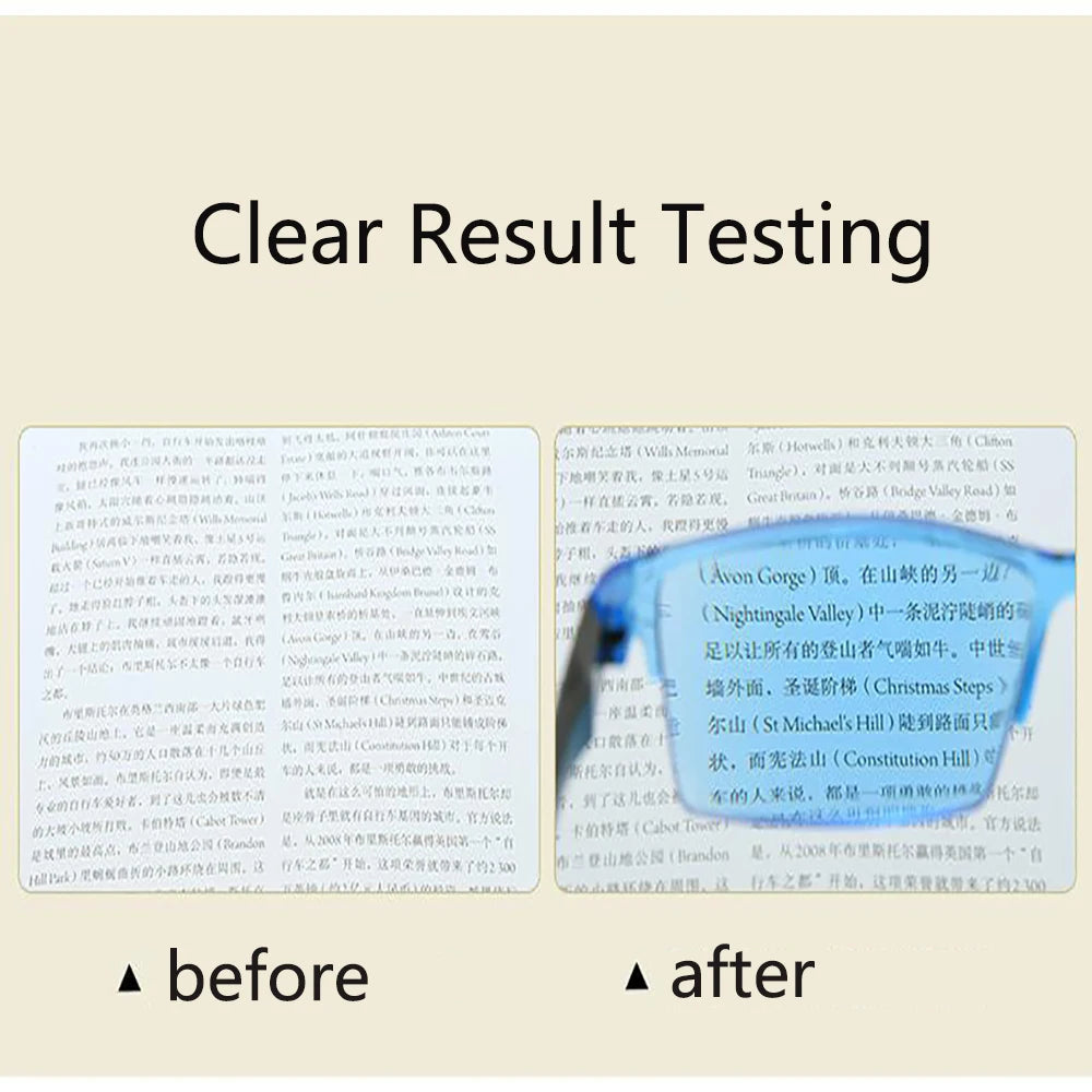 Intelligent Zoom Frameless Reading Glasses Fashion Presbyopia Glasses Hyperopia Glasses Unisex Anti-reflective Computer Eyeglass