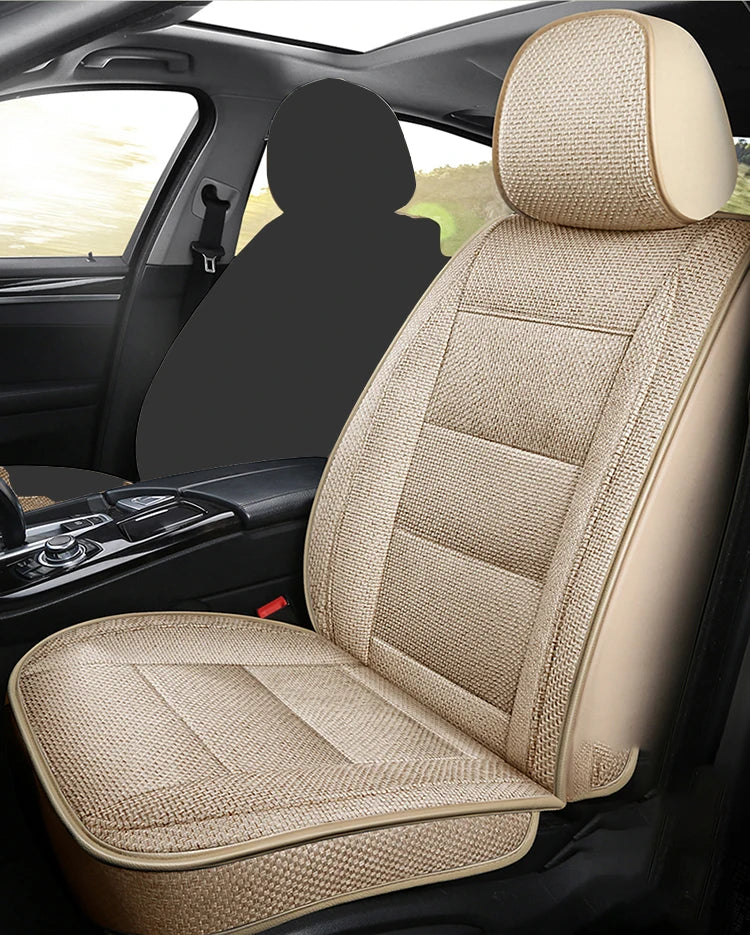 Universal Flax Car Seat Cover For Suzuki Grand Vitara SX4 Swift Ignis Auto Accessories Interior Breathable Protector Pads 차량용품