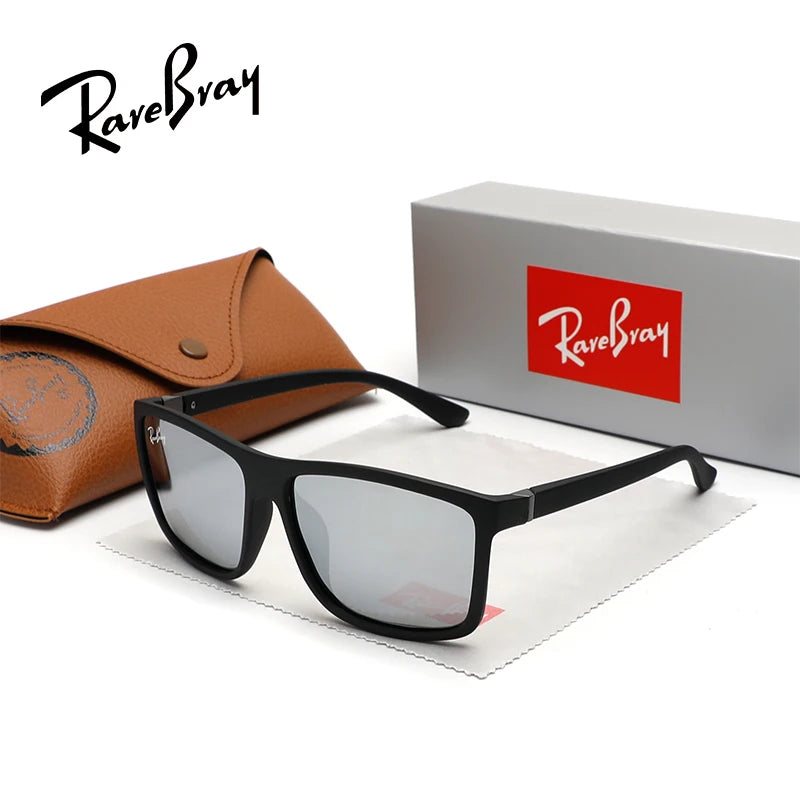 RareBray New Fashion Men Women Sunglasses Polarized Trendy Driving Outdoor Fishing UV400 Anti-glare Square Frame Eyeglasses