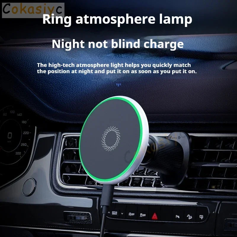 For Mazda 6 Atenza 2016 2017 2018 Magnetic Car Phone Holder 15W Wireless Charging Phone Stand MagSafe Base Mounts & Holder