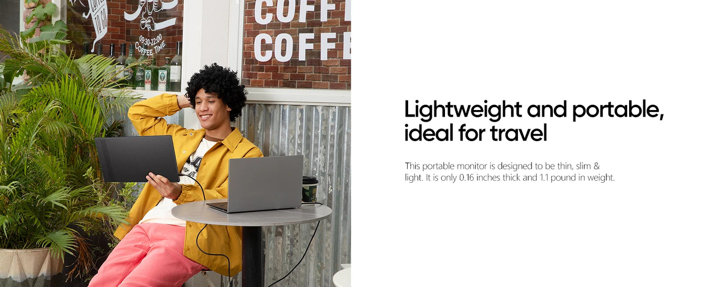 ARZOPA 14.0 inch 1080P FHD Portable Monitor IPS Screen with USB C HDMI External Second Display for Mac,Laptop,PC,Switch,PS,Xbox