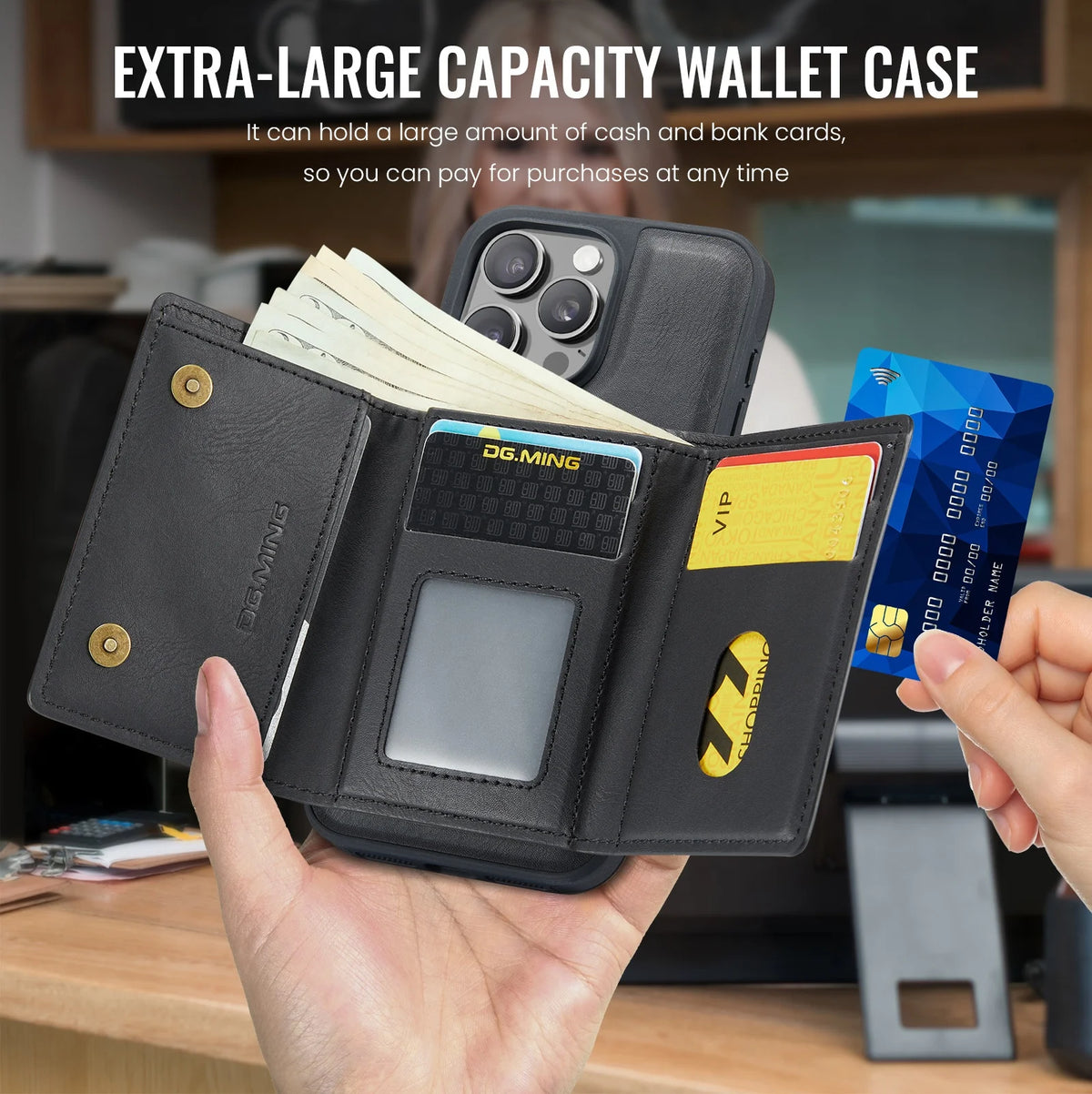 Magnetic Leather Wallet Card Phone Case For iPhone 17E 17 Air 16E 16 Pro Max 15 Plus 14 13 12 11 Flip Wireless Charging Cover