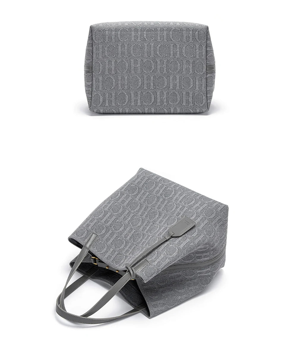 Women's Luxury Design Multi functional Handheld Shopping Handbag Fashionable New 2024 Solid Color Handbag