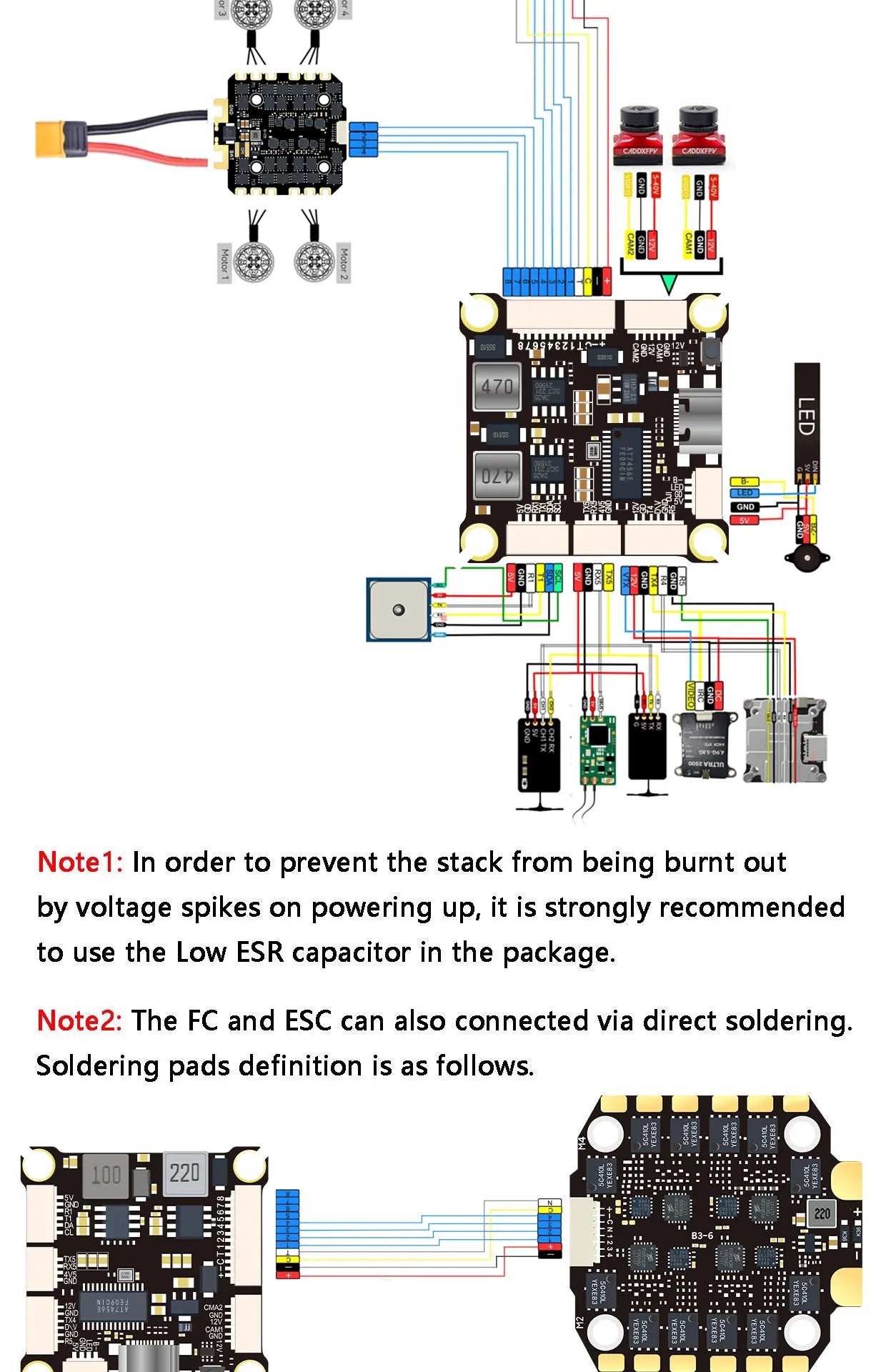 DAKEFPV H743 100A/120A stacked ICM42688P H743 flight control module BLHELI_S 120A 4-in-1 ESC 30.5X30.5 millimeters.