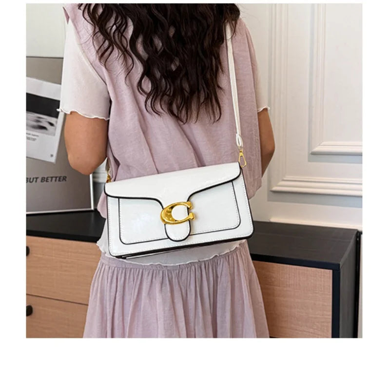 Double-Strap Small Square Crossbody Bag – Stylish Underarm Shoulder Purse For Women, Fashionable Classic Shoulder Bag 2026