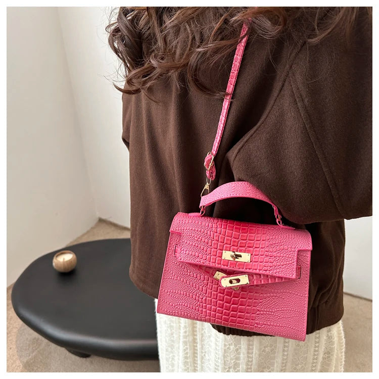 Fashionable  Handbag Women's Shoulder Bag Versatile Crossbody Small Square Bag Elegant Single-Strap Handbag