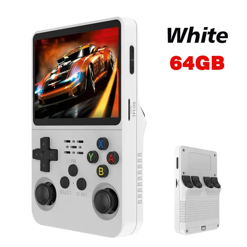 Retro R36S handheld game console 3.5-inch IPS screen Linux system 128GB portable pocket player for gaming