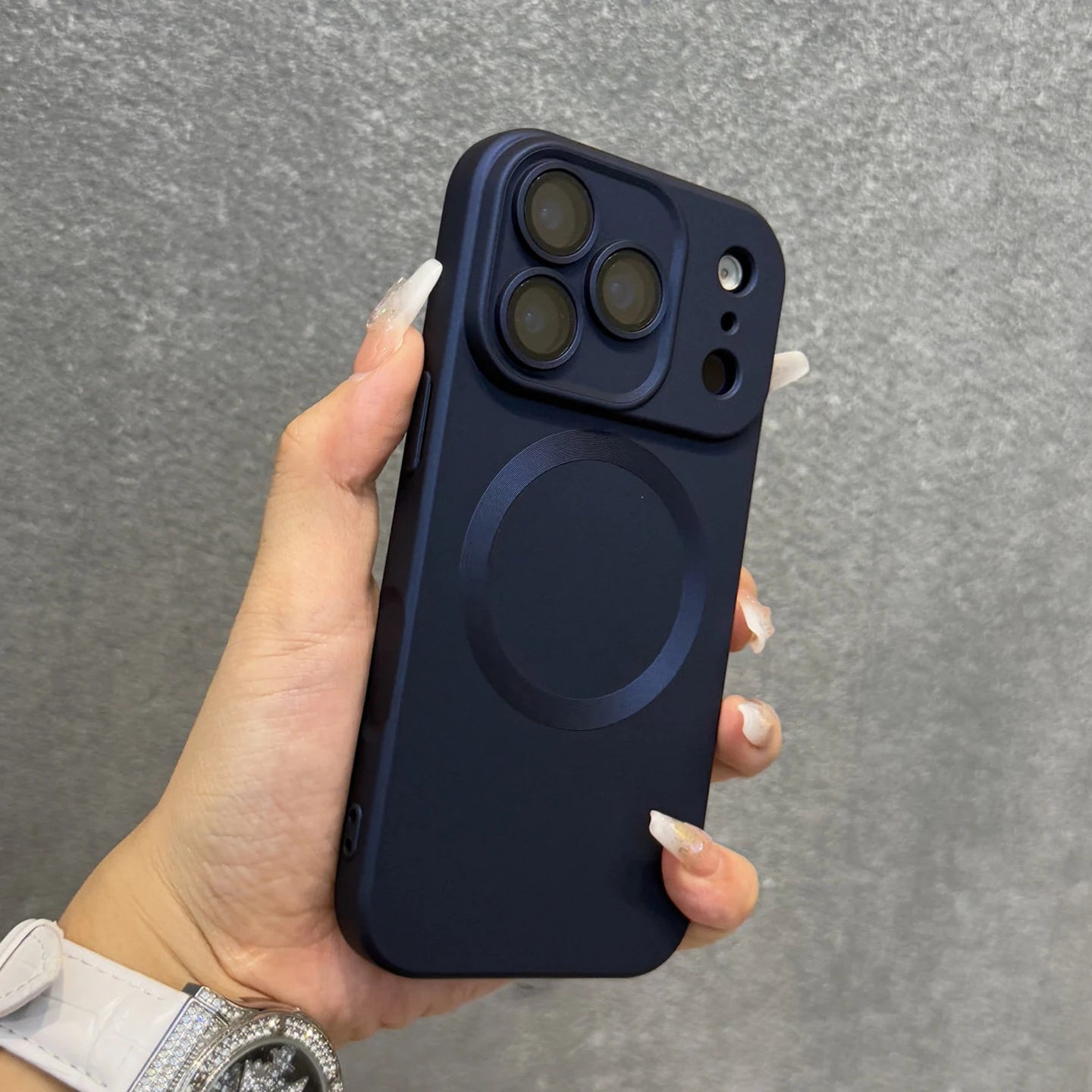 Luxury Electroplated Matte Metallic Color Magnetic Phone Case For iPhone 17 16 15 14 13 12 11 Pro Max Shockproof Soft Back Cover