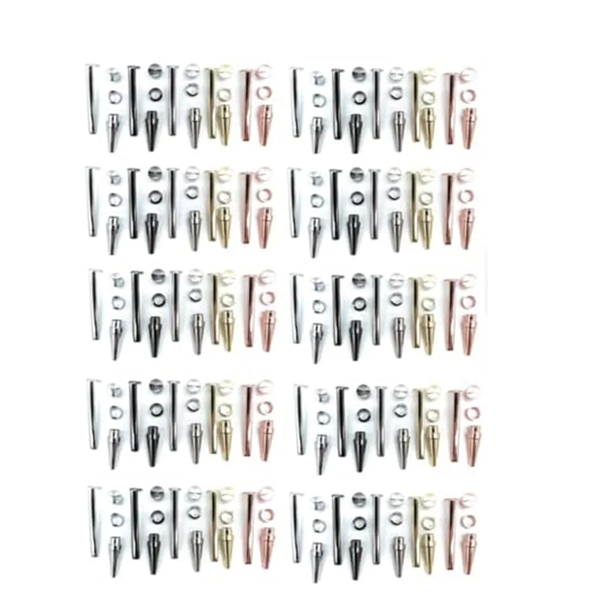 TFBC WoodenTwist Pen Set 50 Pcs, Various Finishes 7mm Twist Pen Set