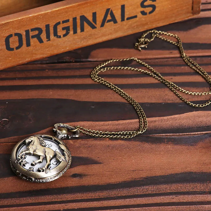 6PCS Classic Vintage Random Pocket Watches,With Necklace Pendant , Best Presents To Families and Friends, Festival Birthday Gift