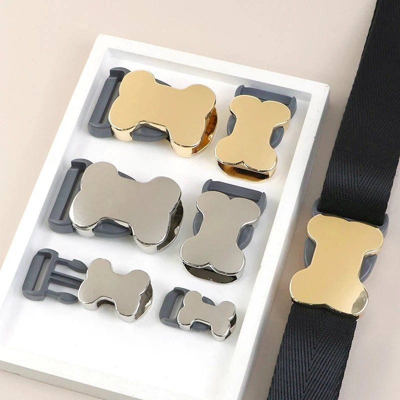5/10Pcs 10-25mm Quick Side Release Buckle Metal Bag Belt Buckles Bone Shape Dog Collar Backpack Luggage DIY Garment Accessories