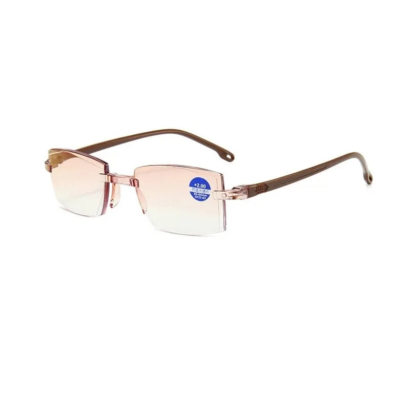 Frameless Bifocal Reading Glasses for Men & Women | See Near & Far | Up to +4.0