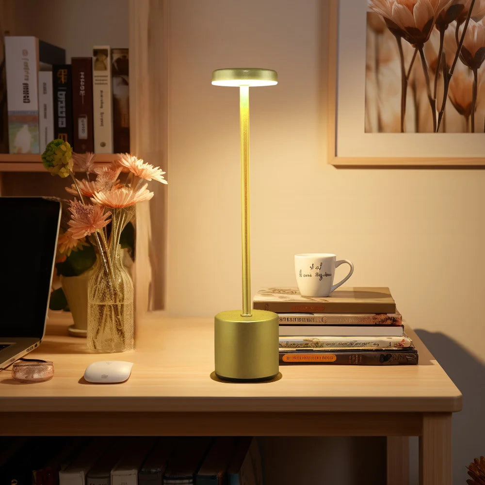 Retro Desk Lamp Warm White Light USB-C Fast Charge USB-C Fast Charge Waterproof Dimmable Gift Idea Table Bedside Lamp Home Decor