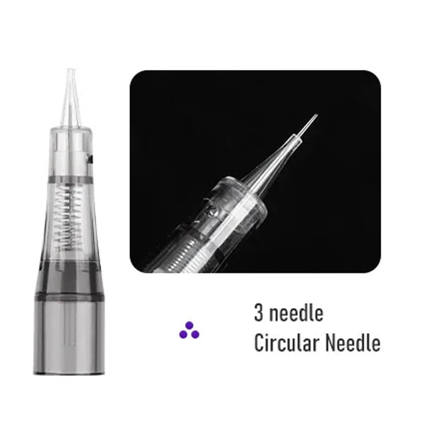 20PC Tattoo Needles Microblading Cartridge  Disposable Safety Sterilized For Micropigmentation Eyebrow Tattoo Accessori