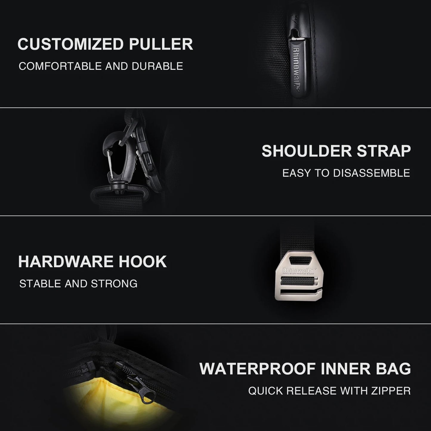 Rhinowalk Motorcycle Bag 20L Men Backpack Large Luggage Combinable Bag Multifunctional Motorcycle Bag Travel Bag