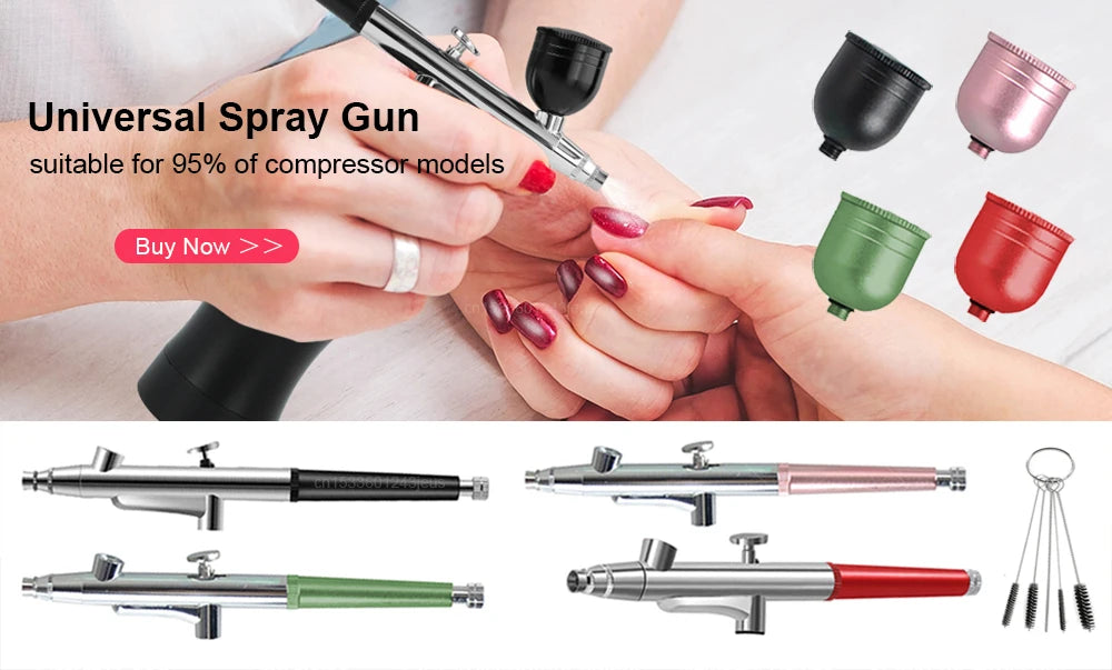 Airbrush with Compressor Portable Airbrush Paint Spray Mini Spray Gun Wireless Air Brush Painting Airbrush Kit with Compressor