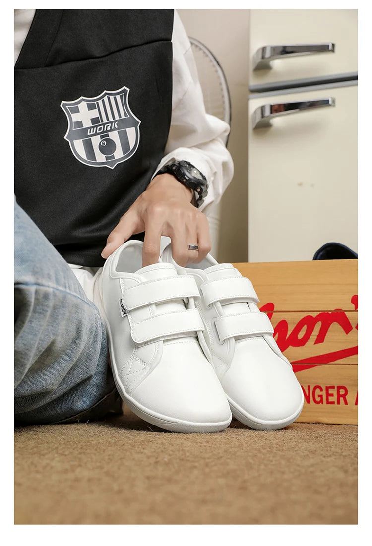 Mens/Women Barefoot Walking Shoes Wide Toe Zero Drop Minimalist Shoes Leather Comfortable Casual Shoes for Gym Driving Office